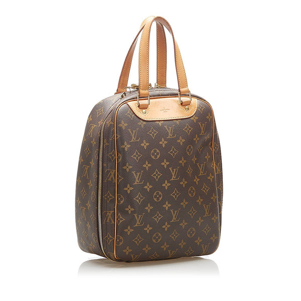 ルイ ヴィトン モノグラム エクスカーション M41450 ブラウン PVC レザー ハンドバッグ レディース LOUIS VUITTON 中古