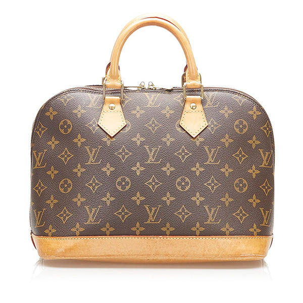 ルイ ヴィトン モノグラム アルマ M51130 ブラウン PVC レザー ハンドバッグ レディース LOUIS VUITTON 中古