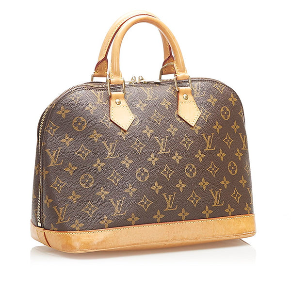 ルイ ヴィトン モノグラム アルマ M51130 ブラウン PVC レザー ハンドバッグ レディース LOUIS VUITTON 中古