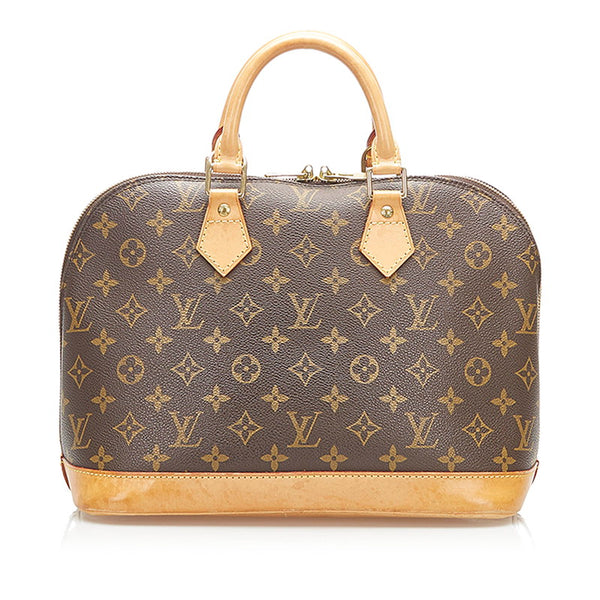 ルイ ヴィトン モノグラム アルマ M51130 ブラウン PVC レザー ハンドバッグ レディース LOUIS VUITTON 中古