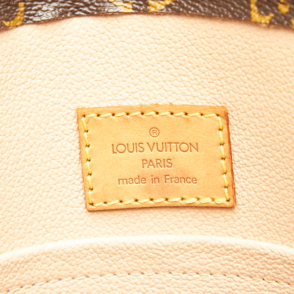 ルイ ヴィトン モノグラム サックプラ M51140 ブラウン PVC レザー ハンドバッグ レディース LOUIS VUITTON 中古