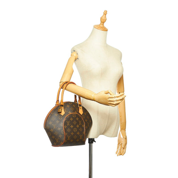 ルイ ヴィトン モノグラム エリプス PM M51127 ブラウン PVC レザー ハンドバッグ レディース LOUIS VUITTON 中古