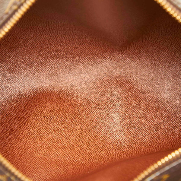 ルイ ヴィトン モノグラム パピヨン M51386  ブラウン PVC レザー ハンドバッグ レディース LOUIS VUITTON 中古