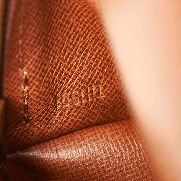 ルイ ヴィトン モノグラム パピヨン M51386  ブラウン PVC レザー ハンドバッグ レディース LOUIS VUITTON 中古