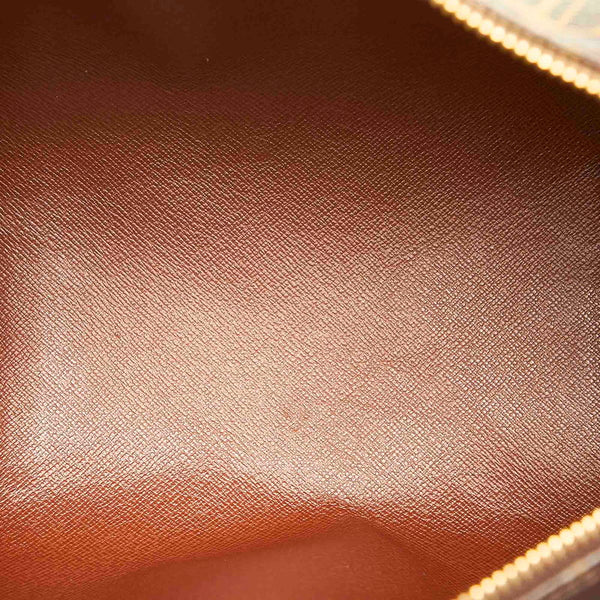 ルイ ヴィトン モノグラム パピヨン30 M51385 ブラウン PVC レザー ハンドバッグ レディース LOUIS VUITTON 中古