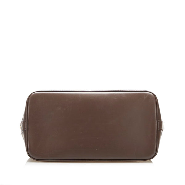 ルイ ヴィトン ダミエ アルマ N51131 ブラウン PVC レザー ハンドバッグ レディース LOUIS VUITTON 中古
