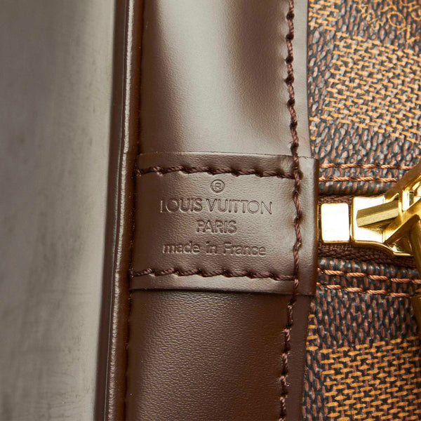 ルイ ヴィトン ダミエ アルマ N51131 ブラウン PVC レザー ハンドバッグ レディース LOUIS VUITTON 中古