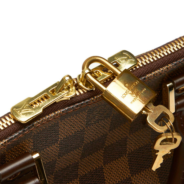 ルイ ヴィトン ダミエ アルマ N51131 ブラウン PVC レザー ハンドバッグ レディース LOUIS VUITTON 中古