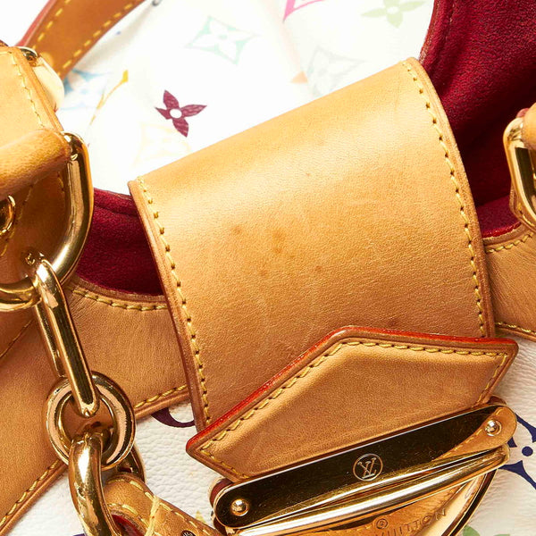 ルイ ヴィトン マルチカラー ウルスラ M40123 ホワイト PVC レザー ハンドバッグ レディース LOUIS VUITTON 中古