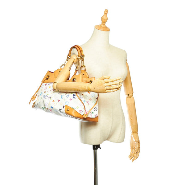 ルイ ヴィトン マルチカラー ウルスラ M40123 ホワイト PVC レザー ハンドバッグ レディース LOUIS VUITTON 中古