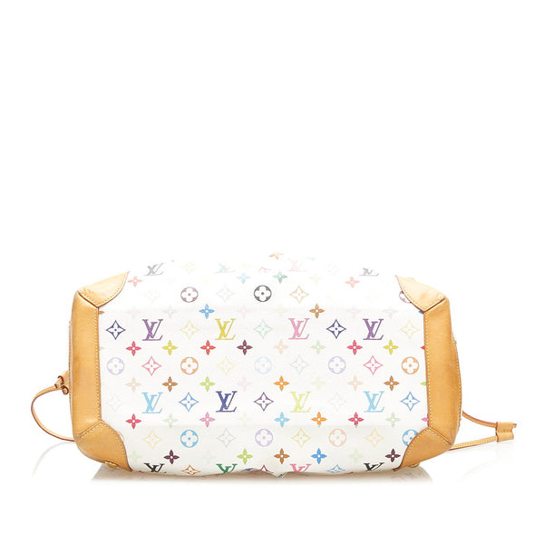 ルイ ヴィトン マルチカラー ウルスラ M40123 ホワイト PVC レザー ハンドバッグ レディース LOUIS VUITTON 中古