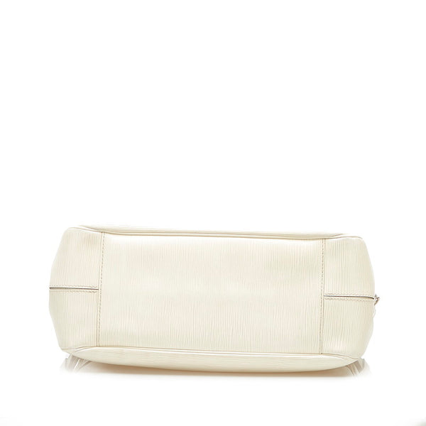 ルイ ヴィトン エピ パッシィPM M5296J ホワイト レザー ハンドバッグ レディース LOUIS VUITTON 中古