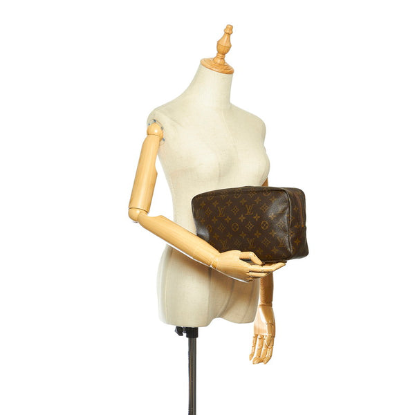 ルイ ヴィトン モノグラム トゥルーストワレット M47522 ブラウン PVC ポーチ レディース LOUIS VUITTON 中古