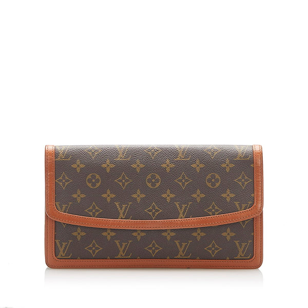 ルイ ヴィトン モノグラム ポシェットダム M51810 ブラウン PVC レザー セカンドバッグ レディース LOUIS VUITTON 中古