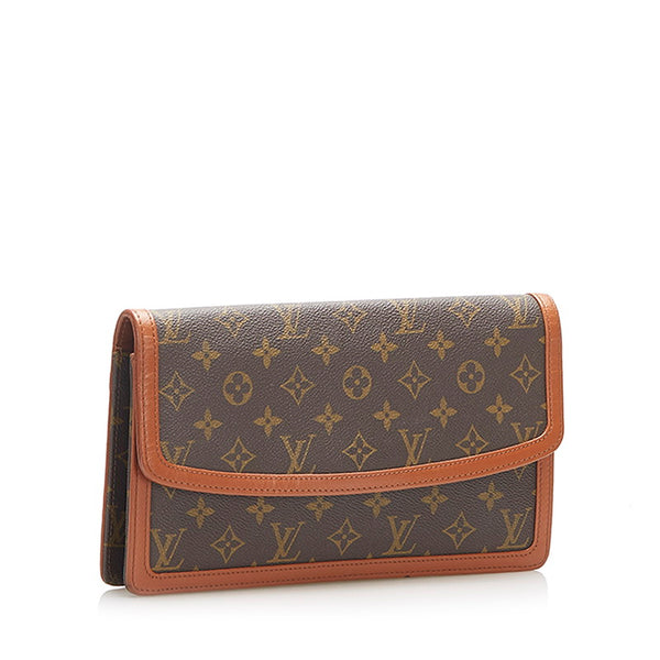 ルイ ヴィトン モノグラム ポシェットダム M51810 ブラウン PVC レザー セカンドバッグ レディース LOUIS VUITTON 中古