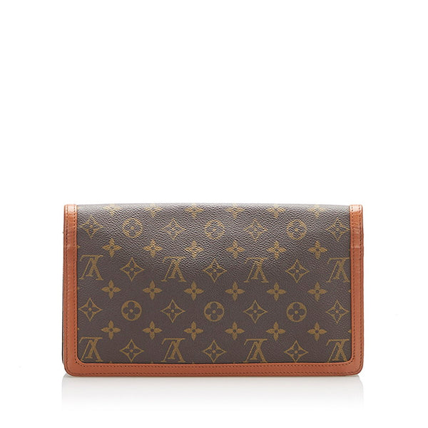 ルイ ヴィトン モノグラム ポシェットダム M51810 ブラウン PVC レザー セカンドバッグ レディース LOUIS VUITTON 中古