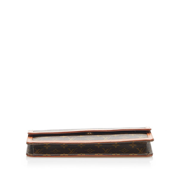 ルイ ヴィトン モノグラム ポシェットダム M51810 ブラウン PVC レザー セカンドバッグ レディース LOUIS VUITTON 中古