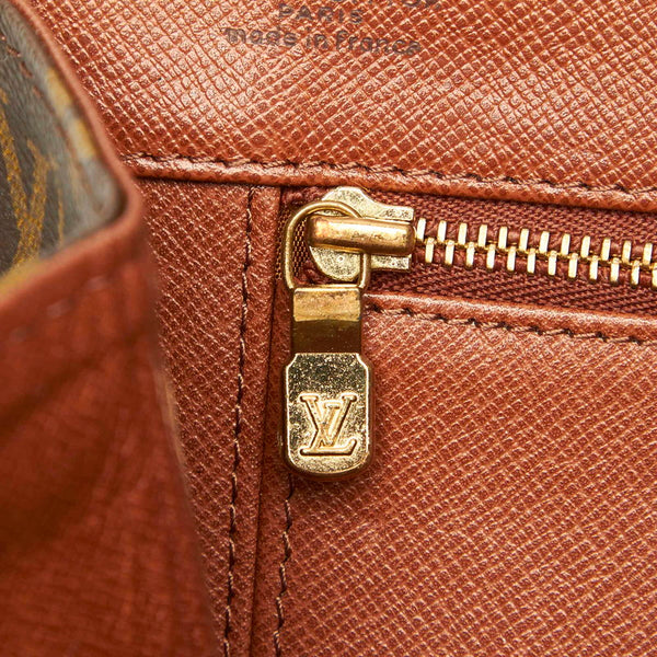 ルイ ヴィトン モノグラム ポシェットダム M51810 ブラウン PVC レザー セカンドバッグ レディース LOUIS VUITTON 中古