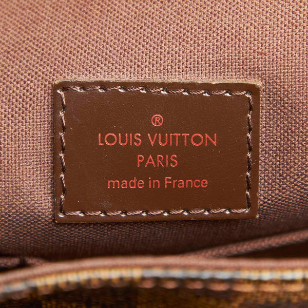 ルイ ヴィトン ダミエ ブルックリンPM N51210 ブラウン PVC レザー 斜め掛け ショルダーバッグ メンズ LOUIS VUITTON 中古