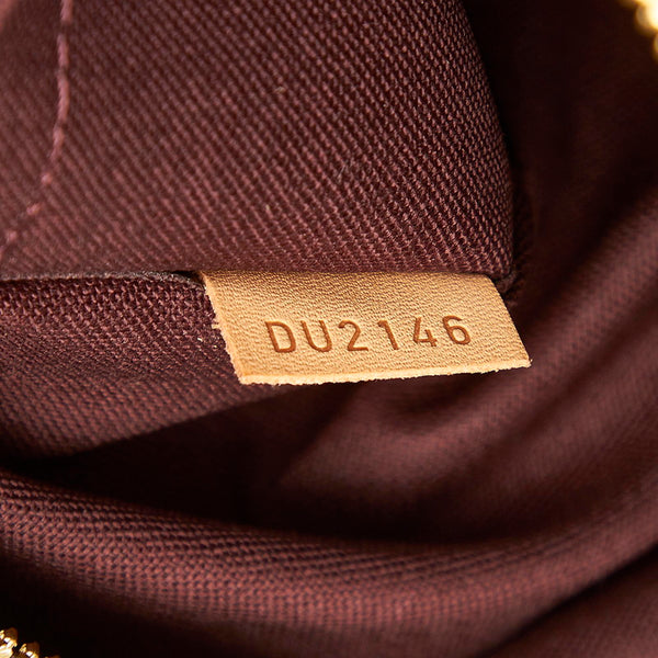 ルイ ヴィトン モノグラム ベリー PM M41623 ブラウン PVC レザー ショルダーバッグ レディース LOUIS VUITTON 中古