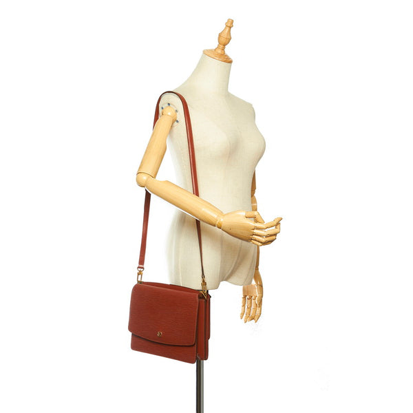 ルイ ヴィトン エピ グルネル M52363 ブラウン レザー ショルダーバッグ レディース LOUIS VUITTON 中古