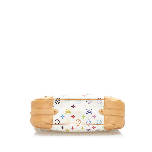ルイ ヴィトン マルチカラー グレタ M40195 ホワイト PVC レザー 肩掛け ショルダーバッグ レディース LOUIS VUITTON 中古