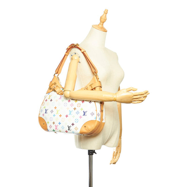 ルイ ヴィトン マルチカラー グレタ M40195 ホワイト PVC レザー 肩掛け ショルダーバッグ レディース LOUIS VUITTON 中古