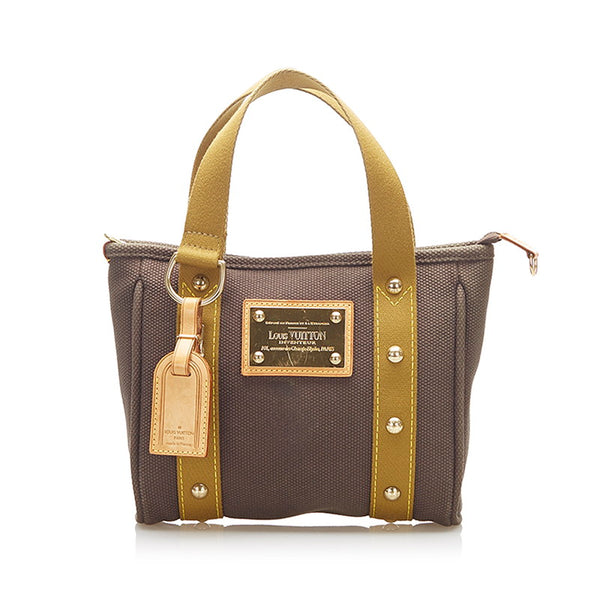 ルイ ヴィトン アンティグア カバ M40086  ブラウン キャンバス トートバッグ レディース LOUIS VUITTON 中古