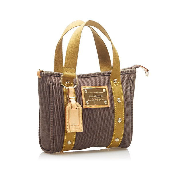 ルイ ヴィトン アンティグア カバ M40086  ブラウン キャンバス トートバッグ レディース LOUIS VUITTON 中古