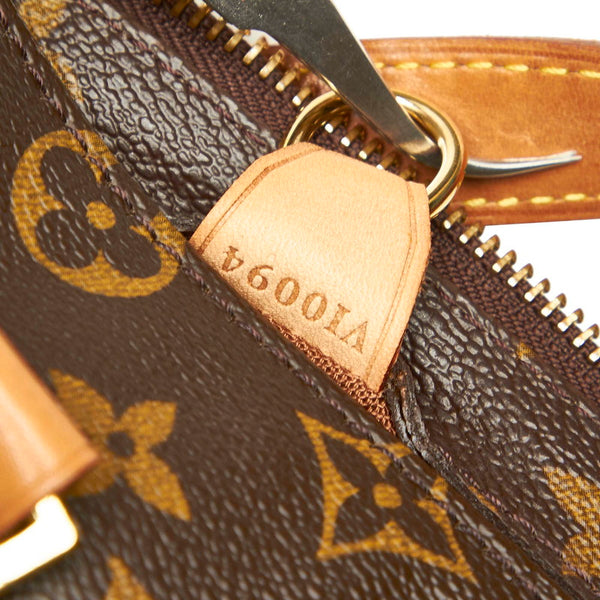 ルイ ヴィトン モノグラム カバスピアノ M51148 ブラウン PVC レザー トートバッグ レディース LOUIS VUITTON 中古