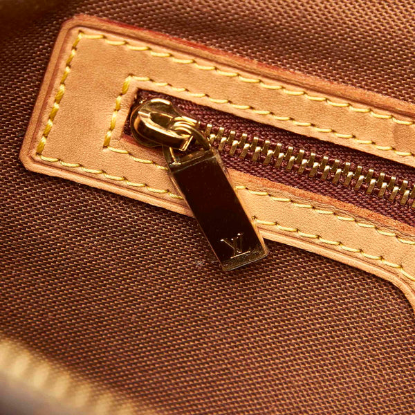 ルイ ヴィトン モノグラム カバスピアノ M51148 ブラウン PVC レザー トートバッグ レディース LOUIS VUITTON 中古