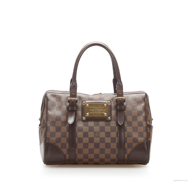 ルイ ヴィトン ダミエ バークレー N52000 ブラウン PVC レザー トートバッグ レディース LOUIS VUITTON 中古
