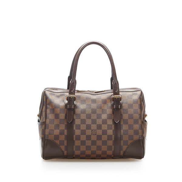 ルイ ヴィトン ダミエ バークレー N52000 ブラウン PVC レザー トートバッグ レディース LOUIS VUITTON 中古