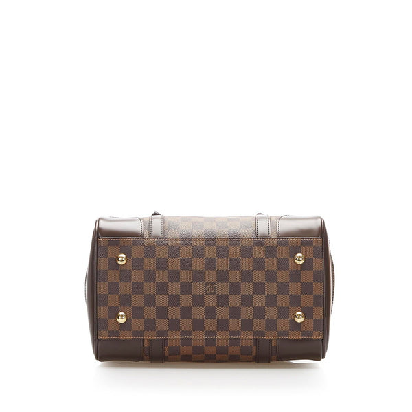 ルイ ヴィトン ダミエ バークレー N52000 ブラウン PVC レザー トートバッグ レディース LOUIS VUITTON 中古