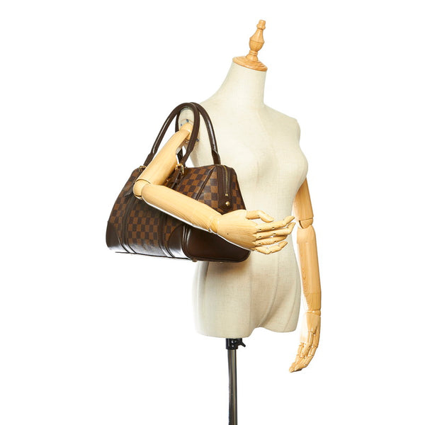 ルイ ヴィトン ダミエ バークレー N52000 ブラウン PVC レザー トートバッグ レディース LOUIS VUITTON 中古