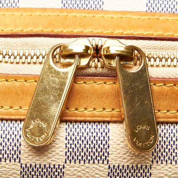 ルイ ヴィトン ダミエ アズール バークレー  N52001 ホワイト PVC レザー トートバッグ レディース LOUIS VUITTON 中古
