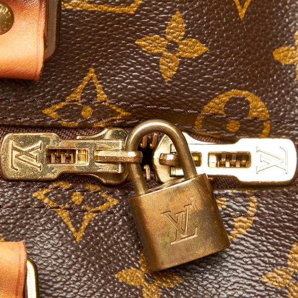 ルイ ヴィトン モノグラム キーポル 50 M41426 ブラウン PVC レザー ボストンバッグ レディース LOUIS VUITTON 中古