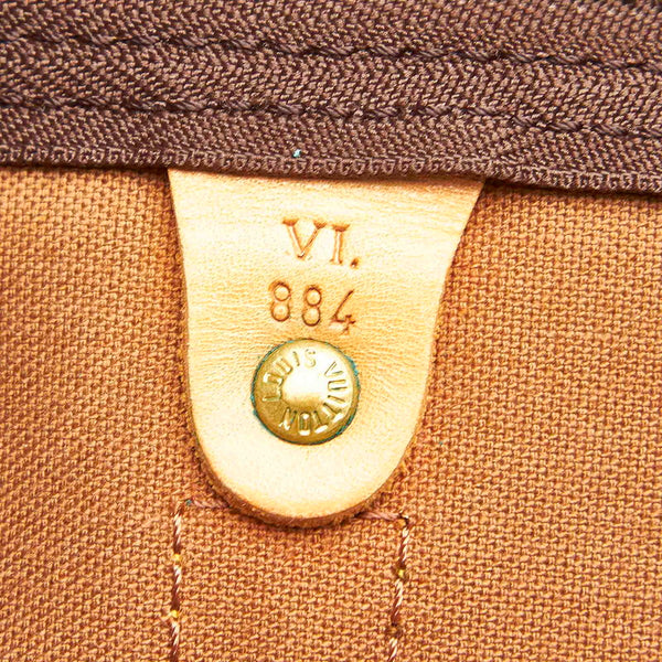 ルイ ヴィトン モノグラム キーポル 50 M41426 ブラウン PVC レザー ボストンバッグ レディース LOUIS VUITTON 中古