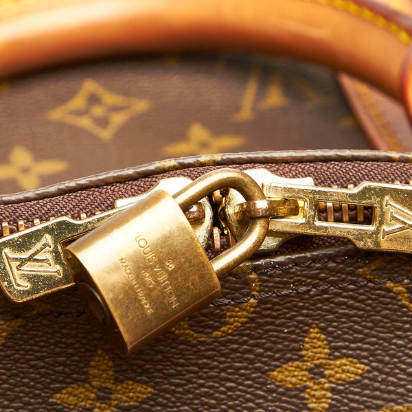 ルイ ヴィトン モノグラム キーポル 50 M41426 ブラウン PVC レザー ボストンバッグ レディース LOUIS VUITTON 中古