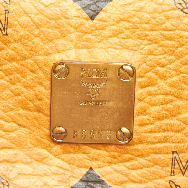 エム シー エム キャメル レザー ボストンバッグ レディース MCM 中古