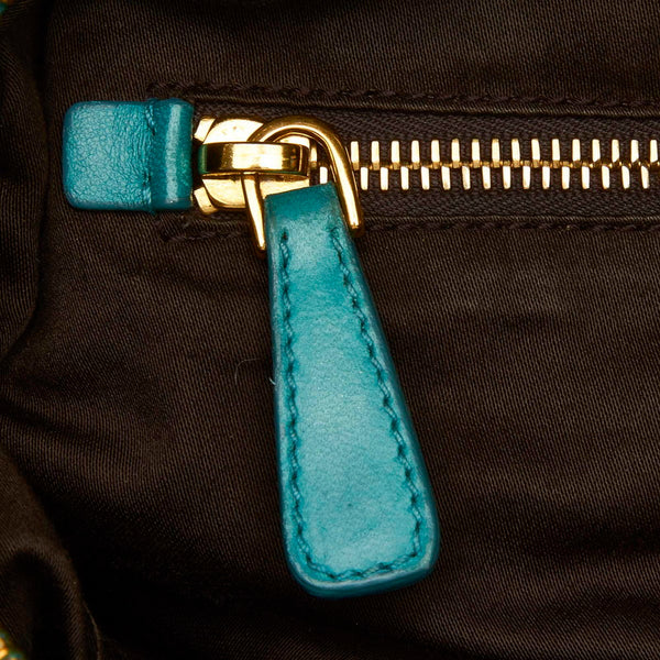 ミュウミュウ グリーン レザー ハンドバッグ ショルダーバッグ 2WAY レディース MIUMIU 中古