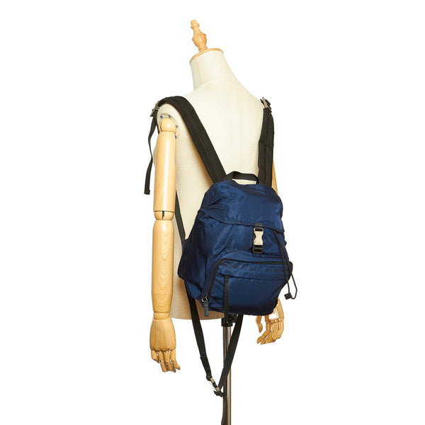 プラダ V152 ネイビー ナイロン リュック バックパック メンズ PRADA 中古