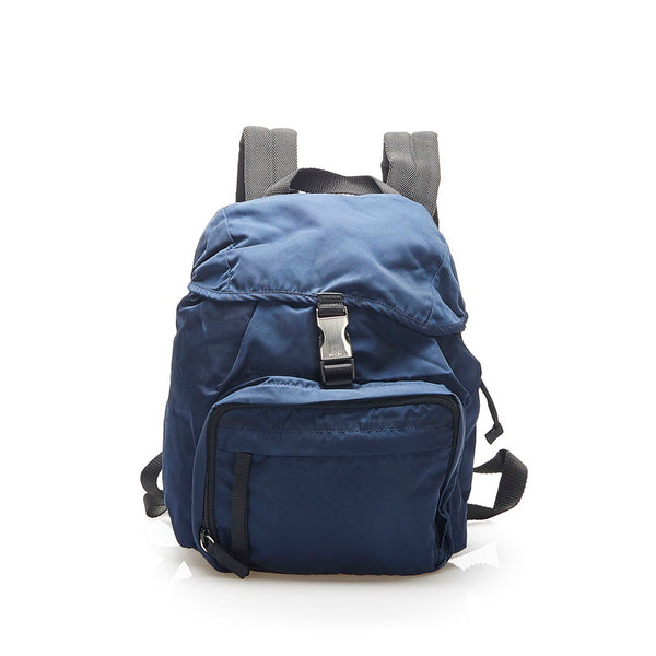 プラダ V152 ネイビー ナイロン リュック バックパック メンズ PRADA 中古