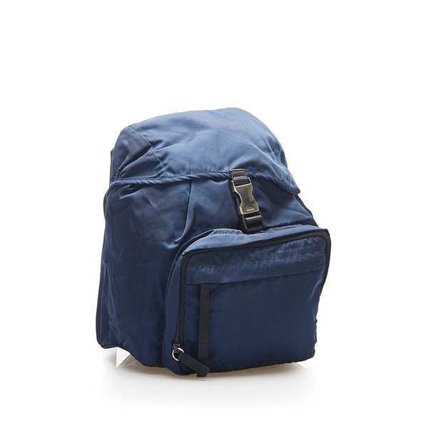 プラダ V152 ネイビー ナイロン リュック バックパック メンズ PRADA 中古