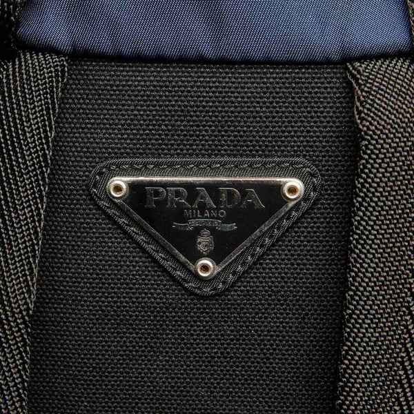 プラダ V152 ネイビー ナイロン リュック バックパック メンズ PRADA 中古