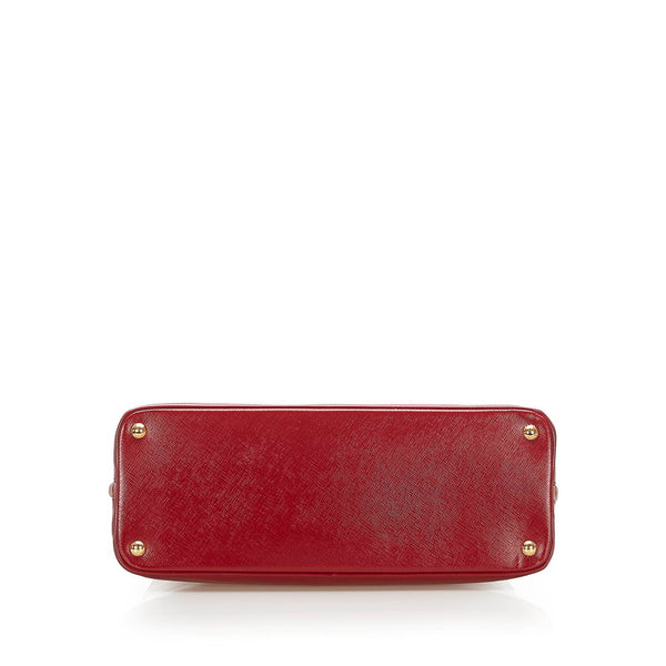 プラダ ヴェルニーチェ BL081 レッド パテントレザー ハンドバッグ レディース PRADA 中古