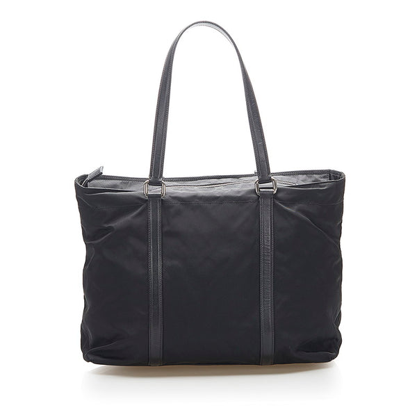 プラダ BR2310 ブラック ナイロン レザー トートバッグ レディース PRADA 中古