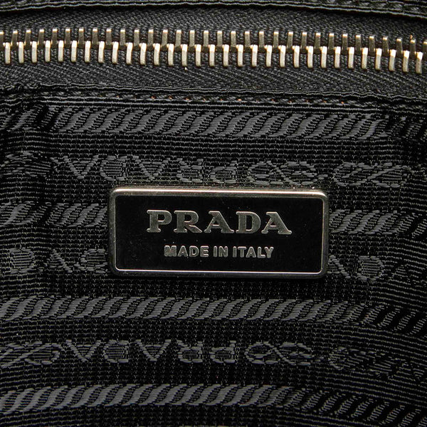 プラダ BR2310 ブラック ナイロン レザー トートバッグ レディース PRADA 中古