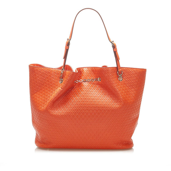 トッズ オレンジ レザー トートバッグ レディース TOD’S 中古