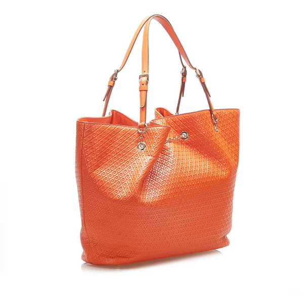 トッズ オレンジ レザー トートバッグ レディース TOD’S 中古